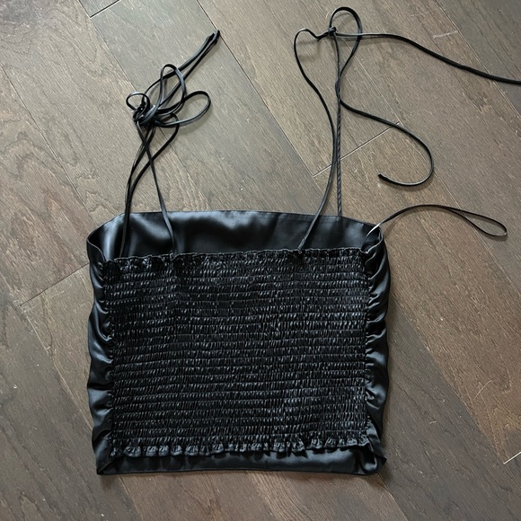 Satin Crop Top - Picture 2 of 2